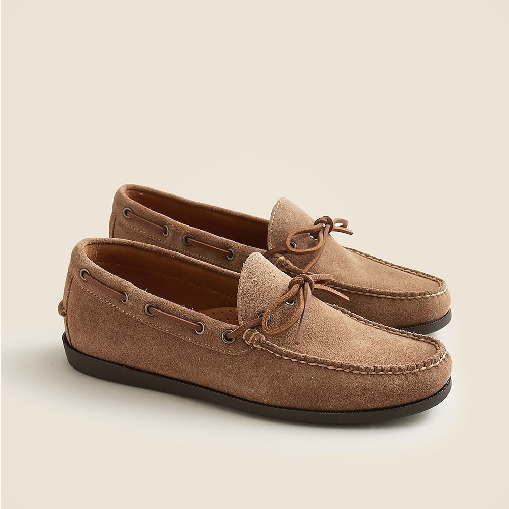 J Crew one eye camp shoes in suede size 11
